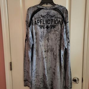 Reversible Affliction long sleeve tee